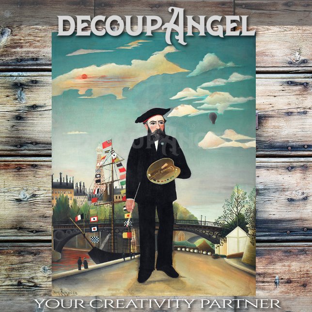 Papel De Seda Rousseau - Eu Próprio Retrato - Paisagem - Decoupa (Criador carregado)