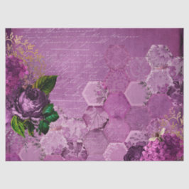 Papel De Seda Roxo Bee Series Design 3