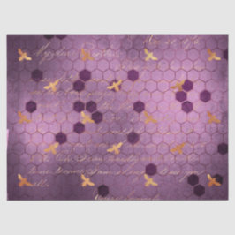 Papel De Seda Roxo Bee Series Design 5