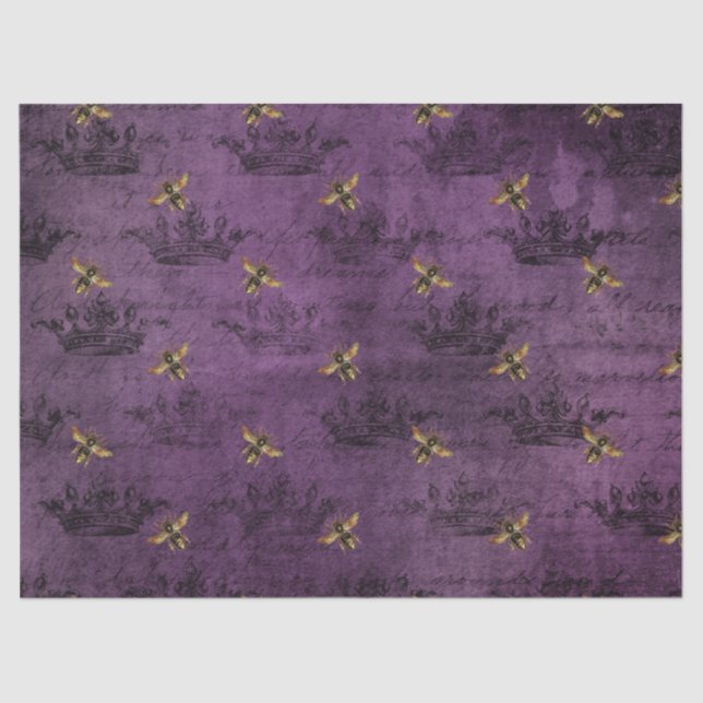 Papel De Seda Roxo Bee Series Design 9 (Frente )