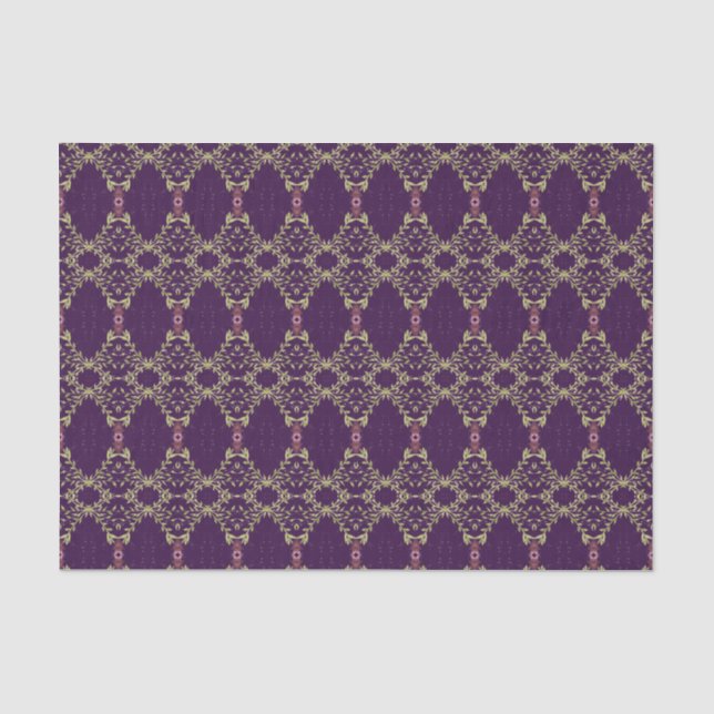 Papel De Seda Roxo de ameixa Escura (Frente )