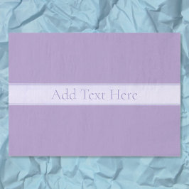 Papel De Seda Roxo de Lavanda Leve Elegante Personalizável