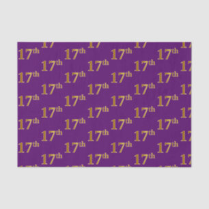 Papel De Seda Roxo, evento do ouro do falso 17o (décimo sétimo