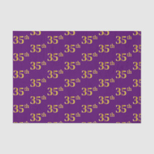 Papel De Seda Roxo, evento do ouro do falso 35o (trigésimo