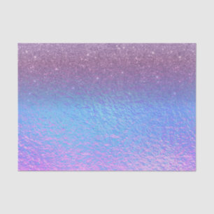 Papel De Seda Roxo Iridescente Desvanecendo Glitter