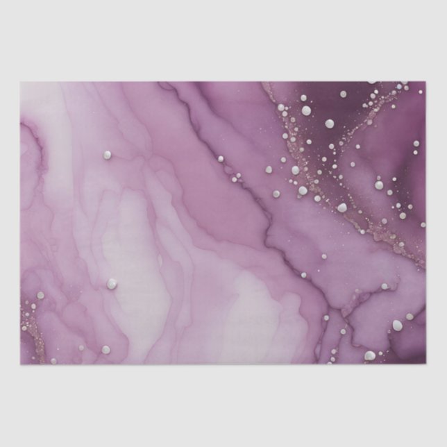 Papel De Seda Roxo Marbled (Frente )