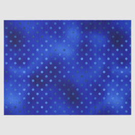 Papel De Seda Royal Blue Foil Polka Dot Hanukkah Tissue Paper