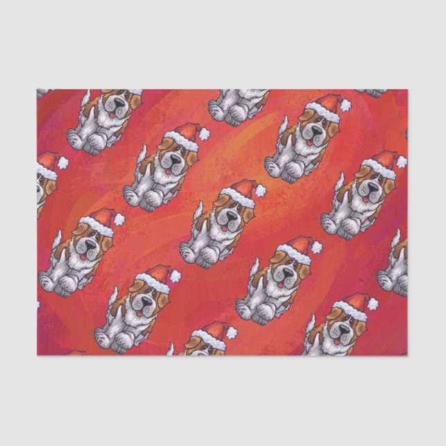 Papel De Seda Rua Bernard no Padrão de Chapéu Vermelho (Frente )