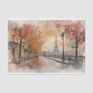 Papel De Seda "Rua Blush de Paris" Decoupage de Aquarela