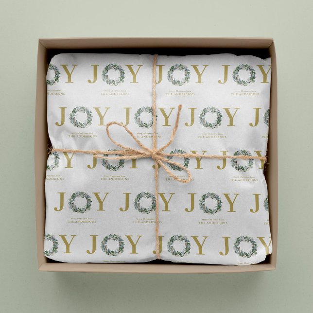 Papel De Seda Rua de Natal "Joy" (Criador carregado)