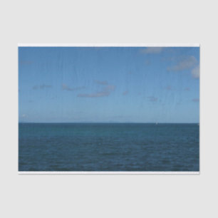 Papel De Seda Rua. Lucia Horizon Blue Ocean