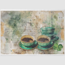 Papel De Seda Rua Patrick Coffee Shamrock Vibe Collage Harmonia
