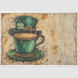 Papel De Seda Rua, Patrick Whimsical Coffee Green Tales