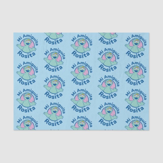 Papel De Seda Rua Sésamo | Mi Amiguita Rosita (Frente )