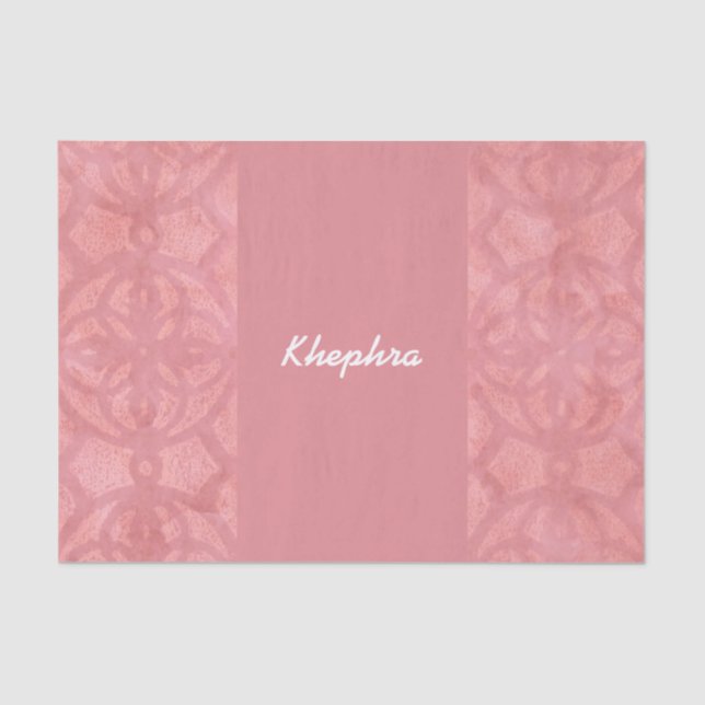 Papel De Seda Ruddy Pink Batik Name (Frente )