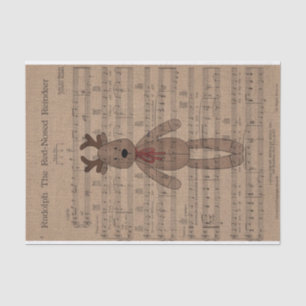Papel De Seda Rudolph Red Nose Reindeer