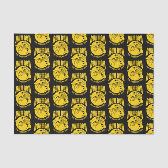 Papel De Seda Ruh Roh Scooby-Doo Ícone De Crianças Meditantes (Frente )