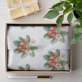 Papel De Seda Rustic  Market Strawberry Berry Sweet Baby Shower