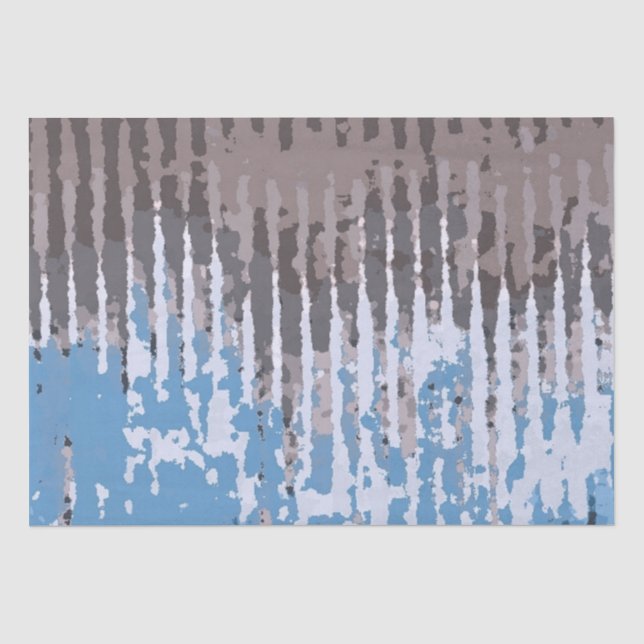 Papel De Seda Rustic Weathered/ Brown Blue Design (Frente )