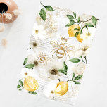 Papel De Seda Rústica Vintage Abelhas de Mel e Limões de Citros<br><div class="desc">Nós projetamos esta linda abelha de mel, papel de tecido para a dissociação floral e limões. Nosso design apresenta nosso estilo de esboço antigo desenhado à mão, abelhas do mel em uma textura falsa de ouro, assim como nossa coroa ouro desenhada à mão, rosa branca, e flores se combinam com...</div>