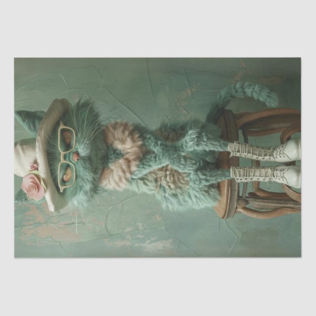 Papel De Seda Rustin Stool Vintage de Dissociação (Frente )