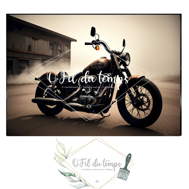 Papel De Seda Rusty old bike v4 post-apocallyptic Tissue paper (Criador carregado)