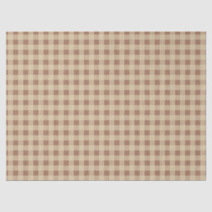 Papel De Seda Rusty Rosa Gingham Decoupage