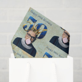 Papel De Seda Ruth Ginsburg Crown Gum Happy 50th Birthday