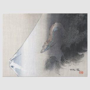 Papel De Seda Ryu Shoten: Dragão Ascendente sobre o Fuji, Japão