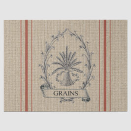 Papel De Seda Saco da grão com listras vermelhas