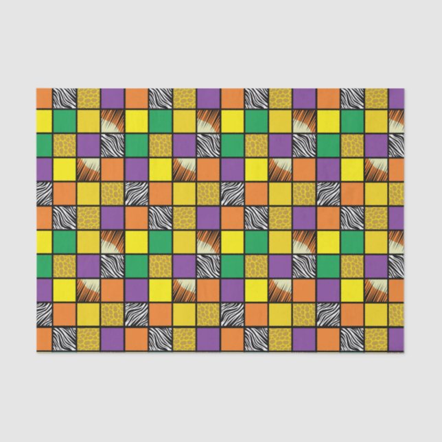 Papel De Seda Safari de Partido Selvagem Um primeiro aniversario (Frente )