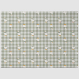 Papel De Seda Sage Green Gingham Goose Buffalo Check Baby Shower