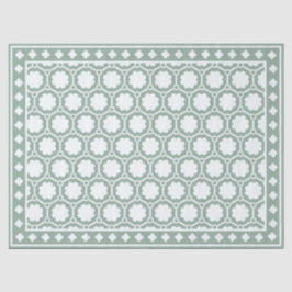 Papel De Seda Sage Green Modern Bone Inlay Decoupage Paper