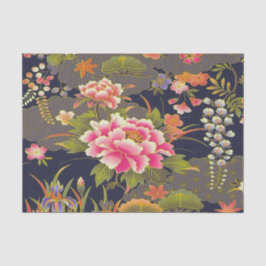 Papel De Seda Sage Green Pink Japonês Kimono Florpage