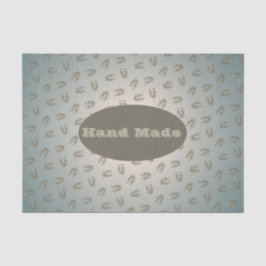 Papel De Seda Sage Greenery Leaf Made ou Obrigado