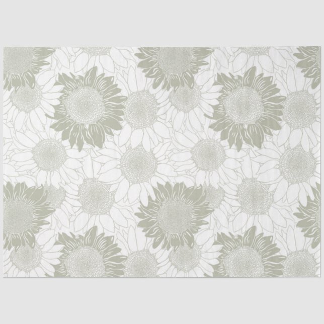 Papel De Seda Sage Sunflower (Frente )