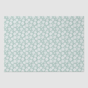 Papel De Seda Sage Verde Branco Boho Florais Festa de Bebê Anive