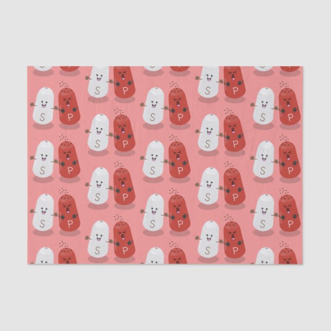 Papel De Seda Sal kawaii e cartografia dos pimentões (Frente )