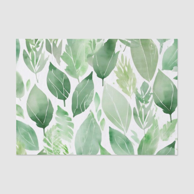 Papel De Seda Sala de Aquarela Deixa Botânica (Frente )