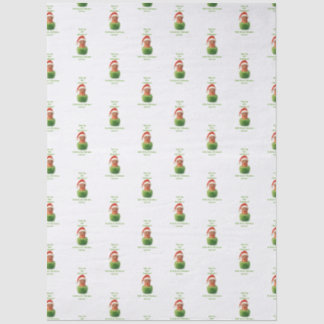 Papel De Seda Salame fofo surpreende no Natal em verde felpudo