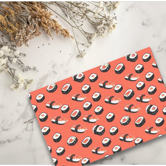 Papel De Seda Salmon Sushi Rolls (Criador carregado)
