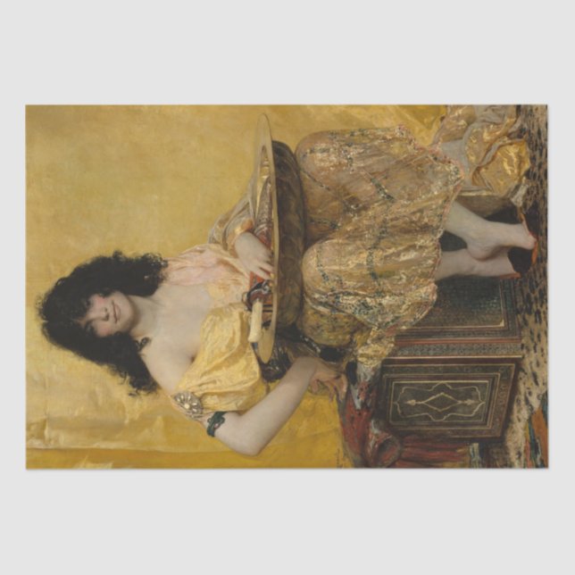 Papel De Seda Salomé (Retrato feminino) (por Henri Regnault) (Frente )