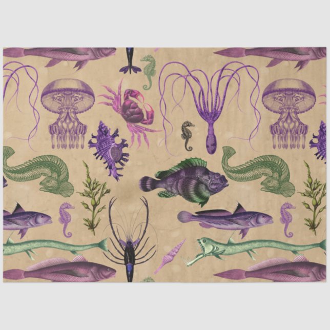 Papel De Seda Salt Witch Grimore - Design 14 (Frente )