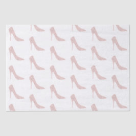 Papel De Seda Saltos Branca Alta de Diamante Rosa Prata para Noi