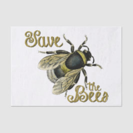 Papel De Seda Salvar a ilustração da safra Bees