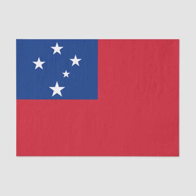 Papel De Seda Samoa Flag (Frente )