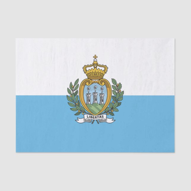 Papel De Seda San Marino Flag (Frente )