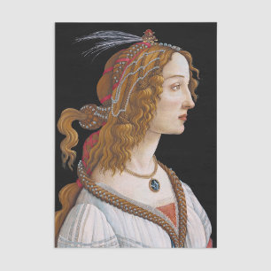 Papel De Seda Sandro Botticelli - Retrato de Simonetta Vespucci