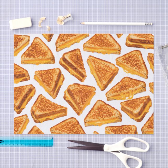 Papel De Seda Sanduíche de Queijo Grelhado (Arte )