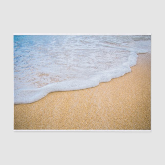Papel De Seda Sandy Beach com Surf Foamy (Frente )